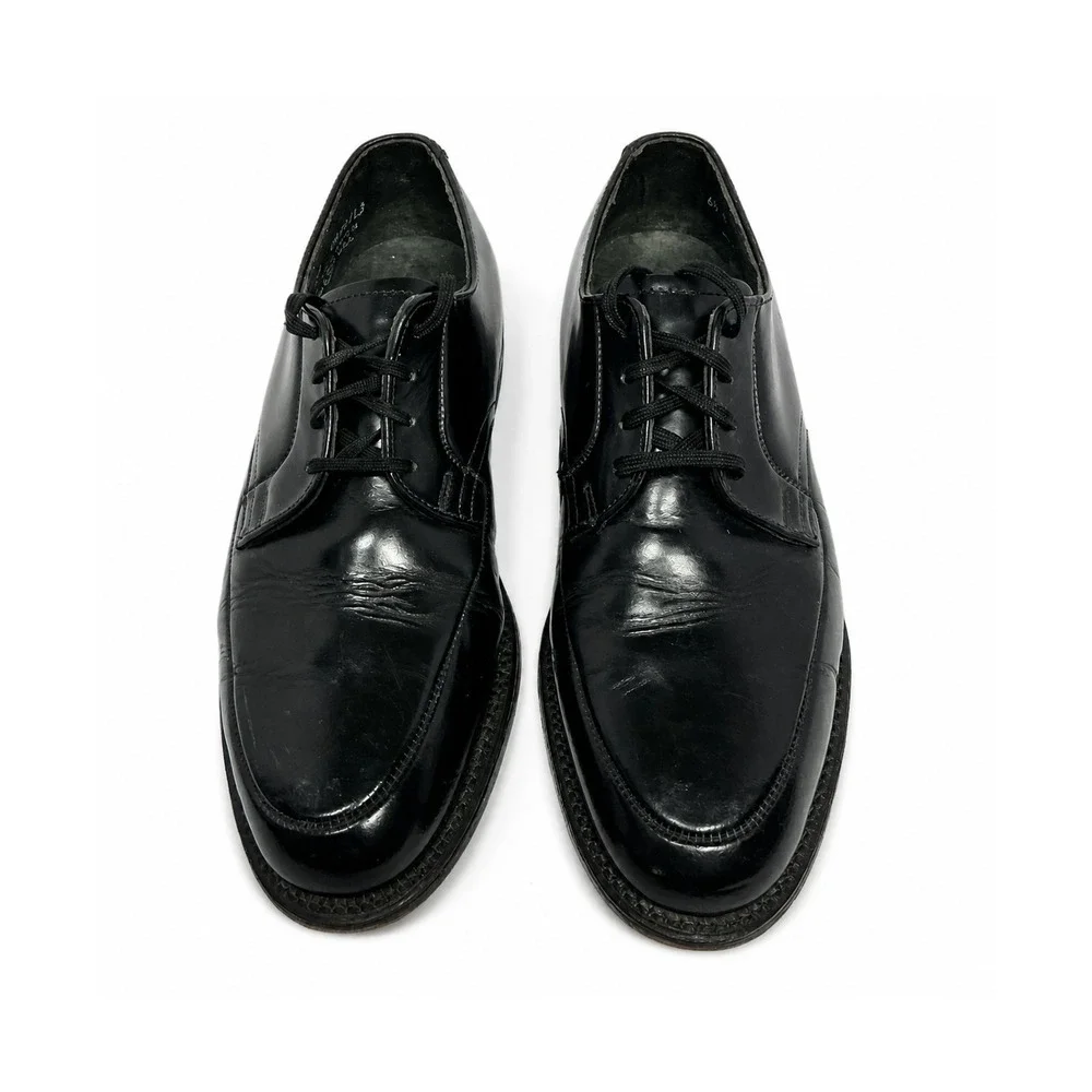 Executive Imperial Oxford Shoes Mens 6.5 E Black Leather Apron Toe Made in USA